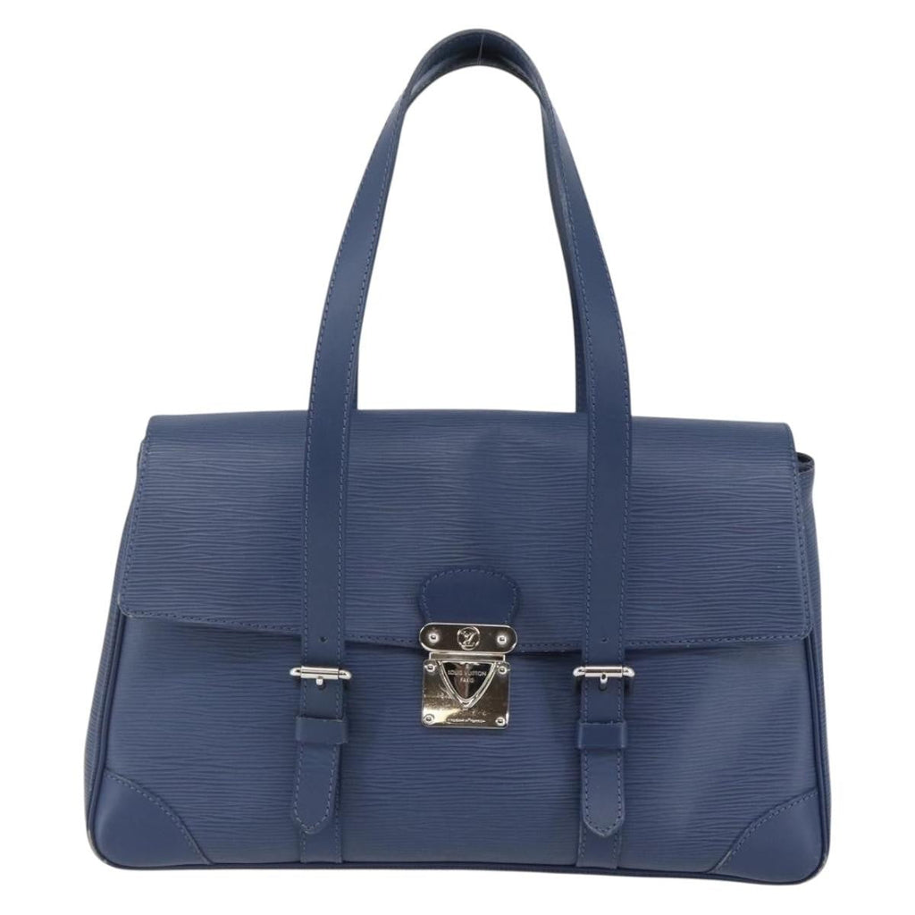 Louis Vuitton Segur Handbag Epi Leather Blue Leather Handbag