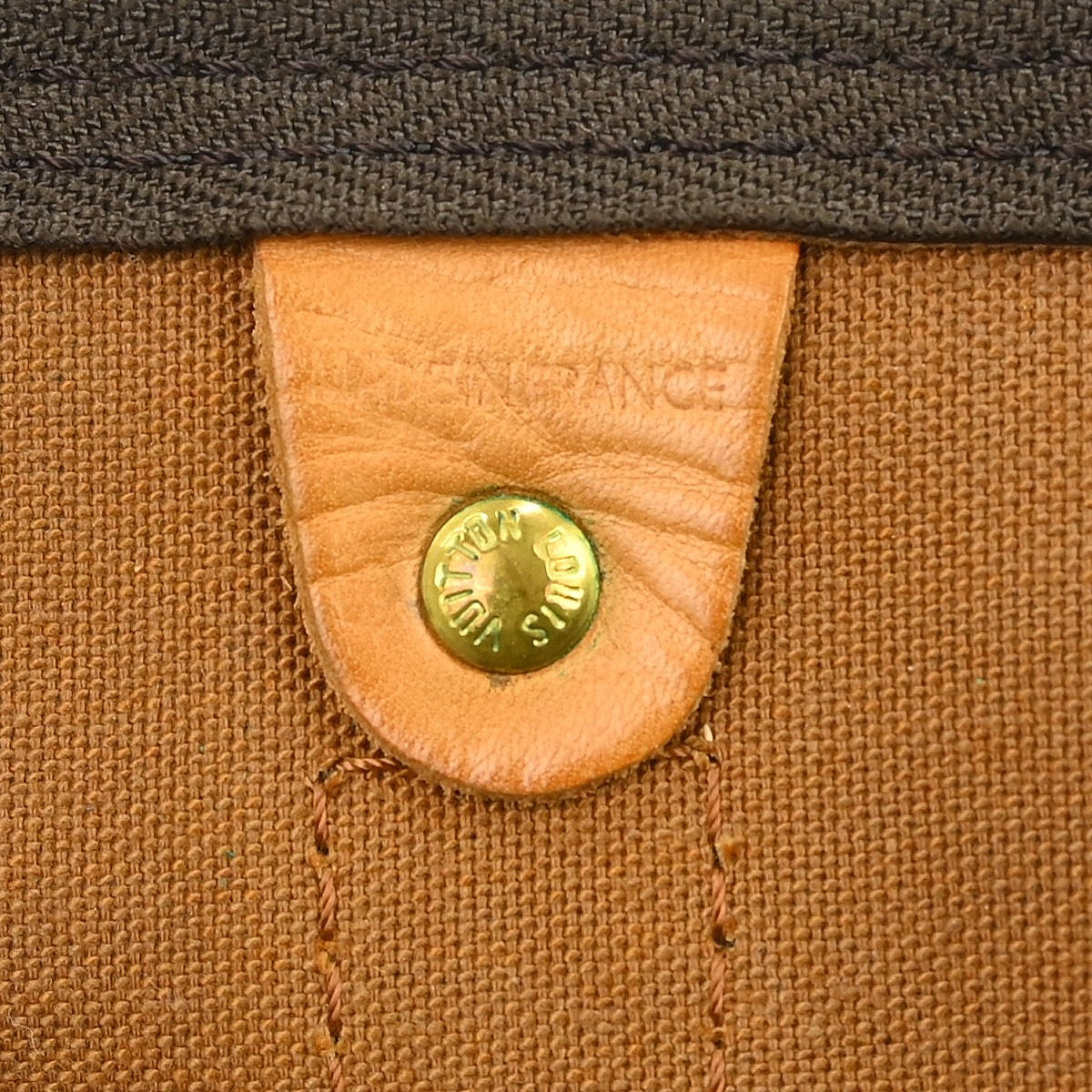 Louis Vuitton Keepall Bag Monogram Canvas Brown Canvas Travel Bag