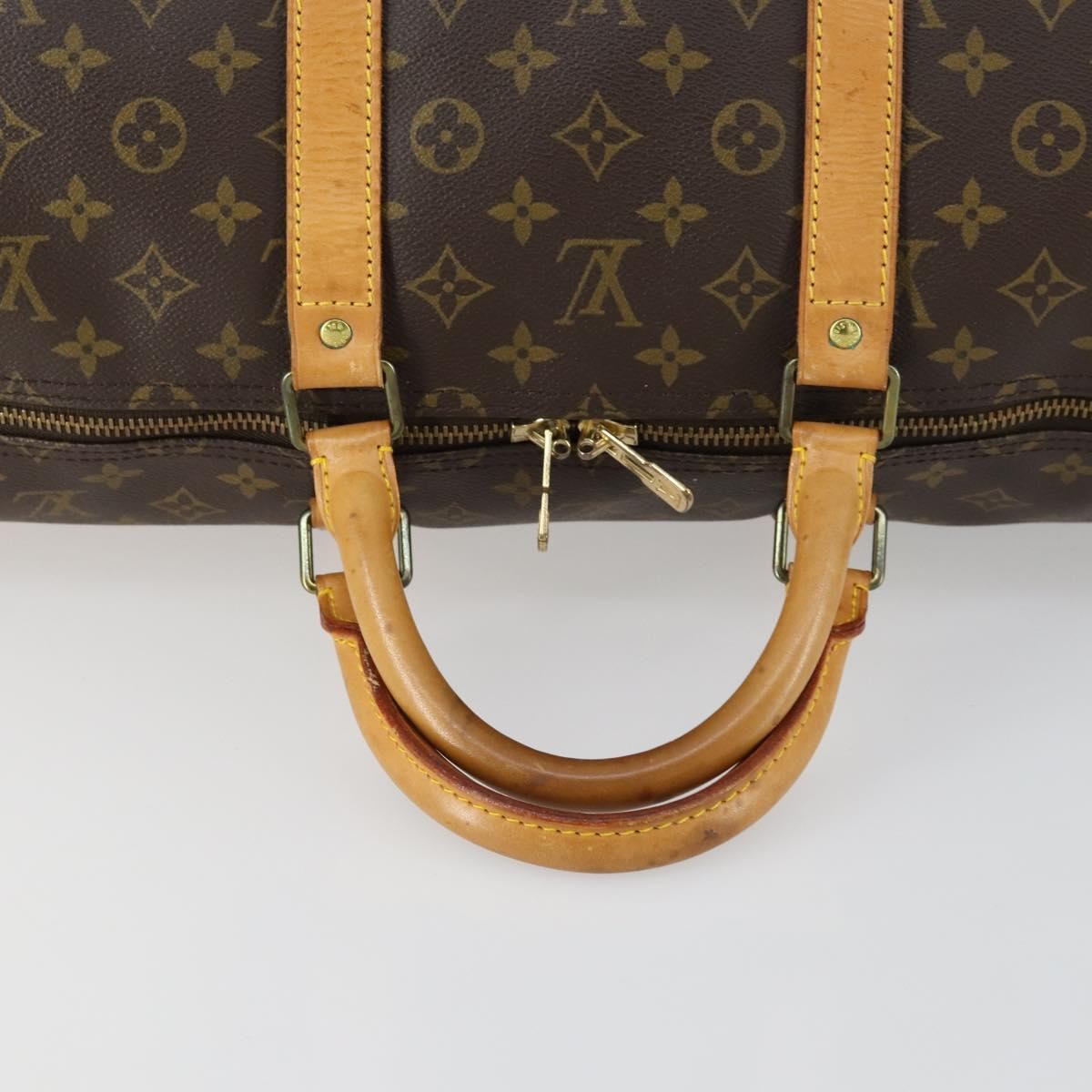 Louis Vuitton Keepall Bag Monogram Canvas Brown Canvas Travel Bag