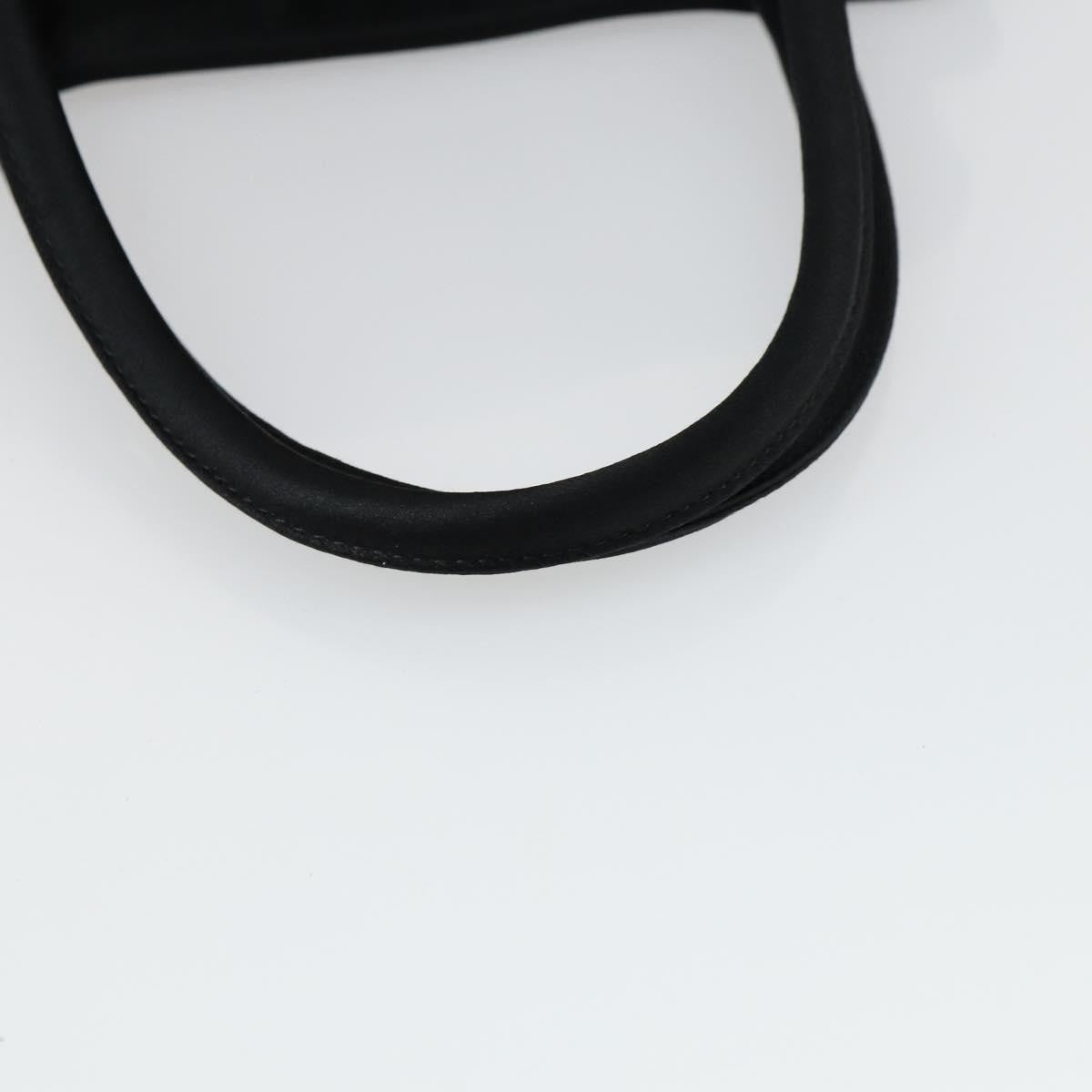 Bottega Veneta Intrecciato Handbag Satin Black Satin Handbag