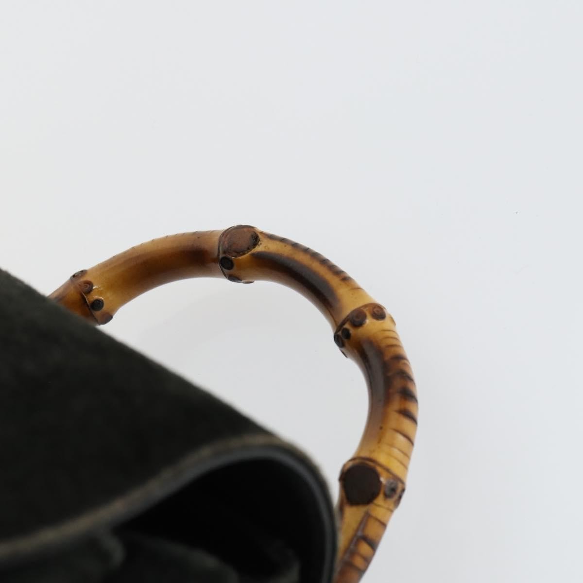 Gucci Gucci Bamboo Backpack Daim Black Suede Backpack Bag (Pre-Owned)