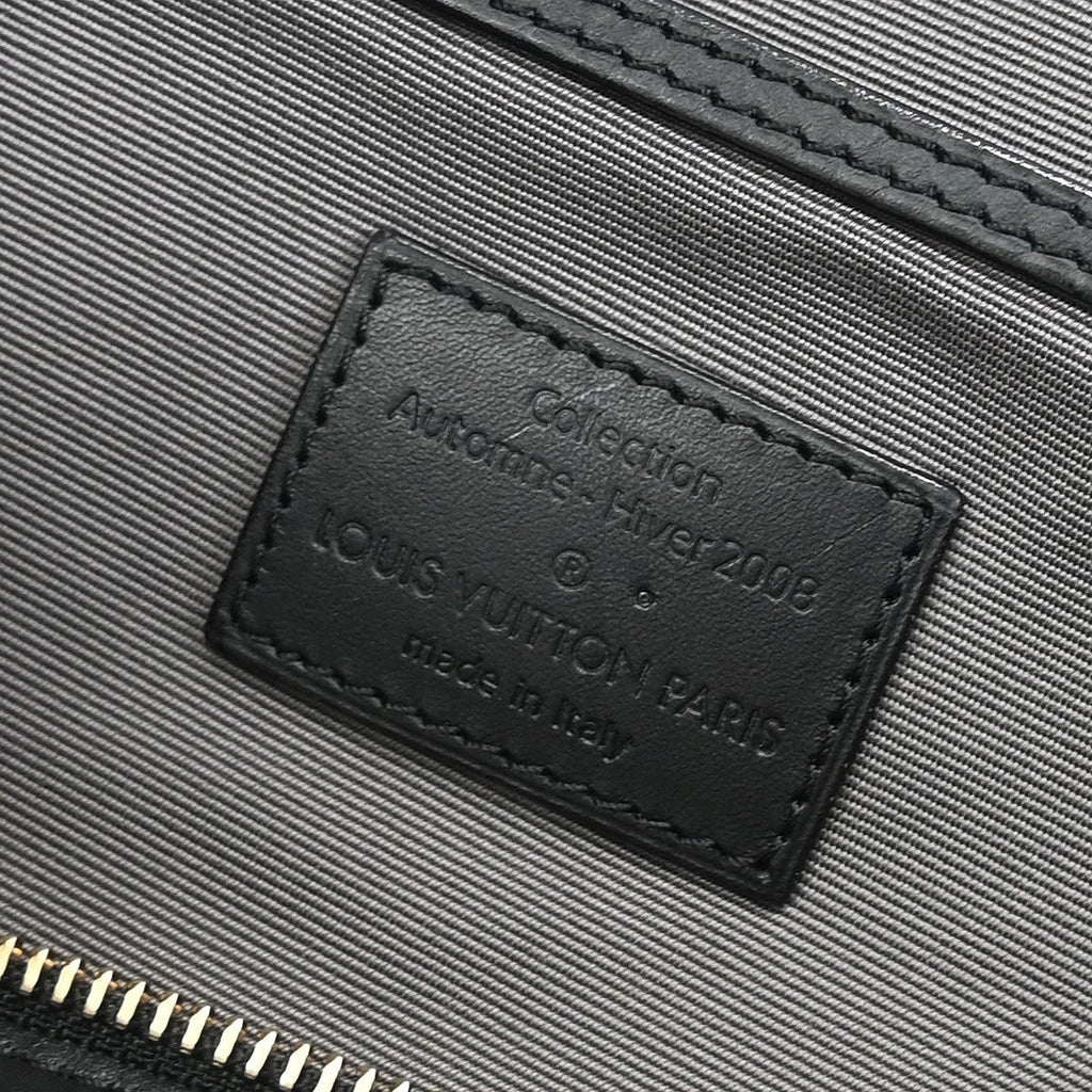 Louis Vuitton Paris Speedy Cube Bag Embossed Leather Black Leather Handbag