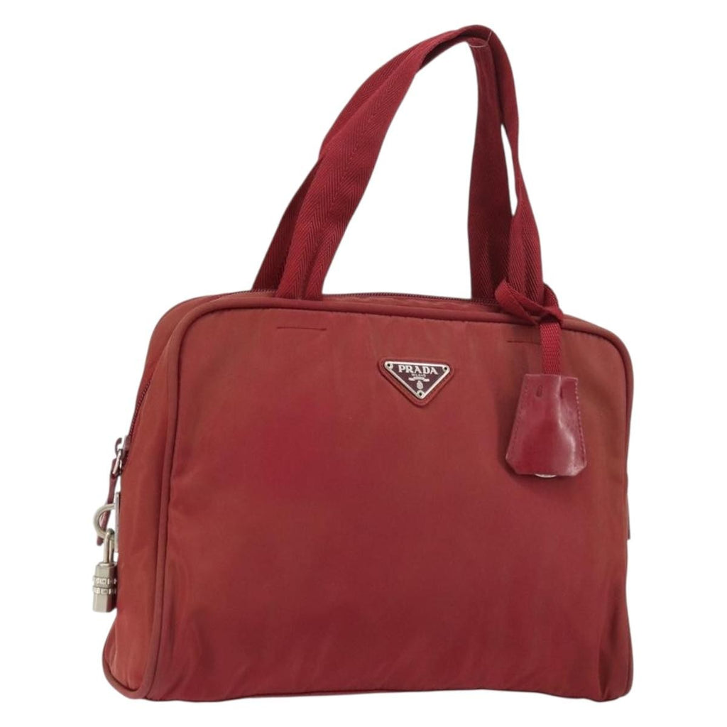Prada Zip Around Tote Tessuto Red Nylon Shoulder Bag Bag