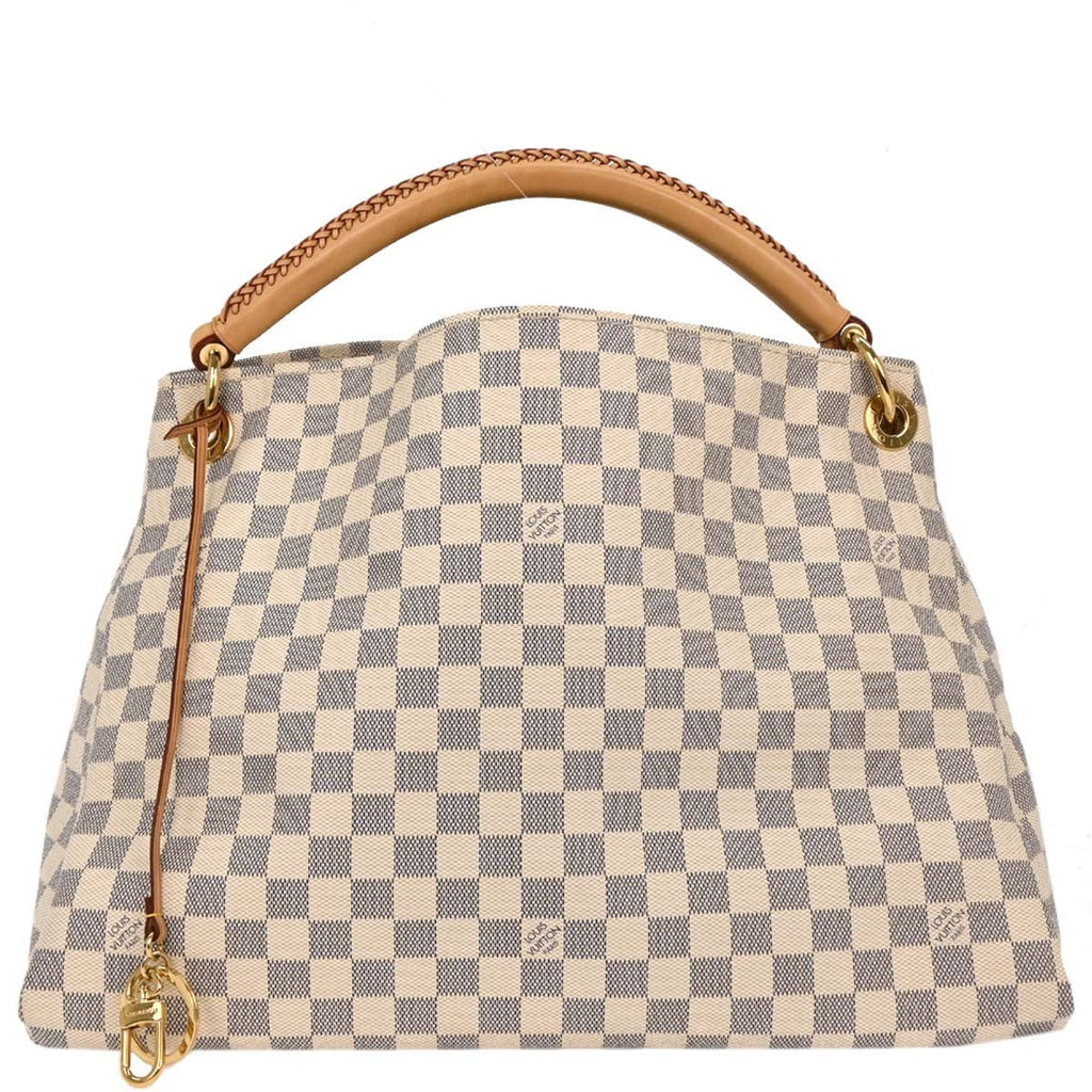 Louis Vuitton Artsy Handbag Damier White Canvas Handbag