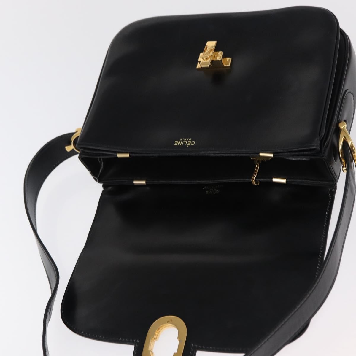 Celine Horse Carriage Shoulder Bag Leather Black Leather Shoulder Bag Bag