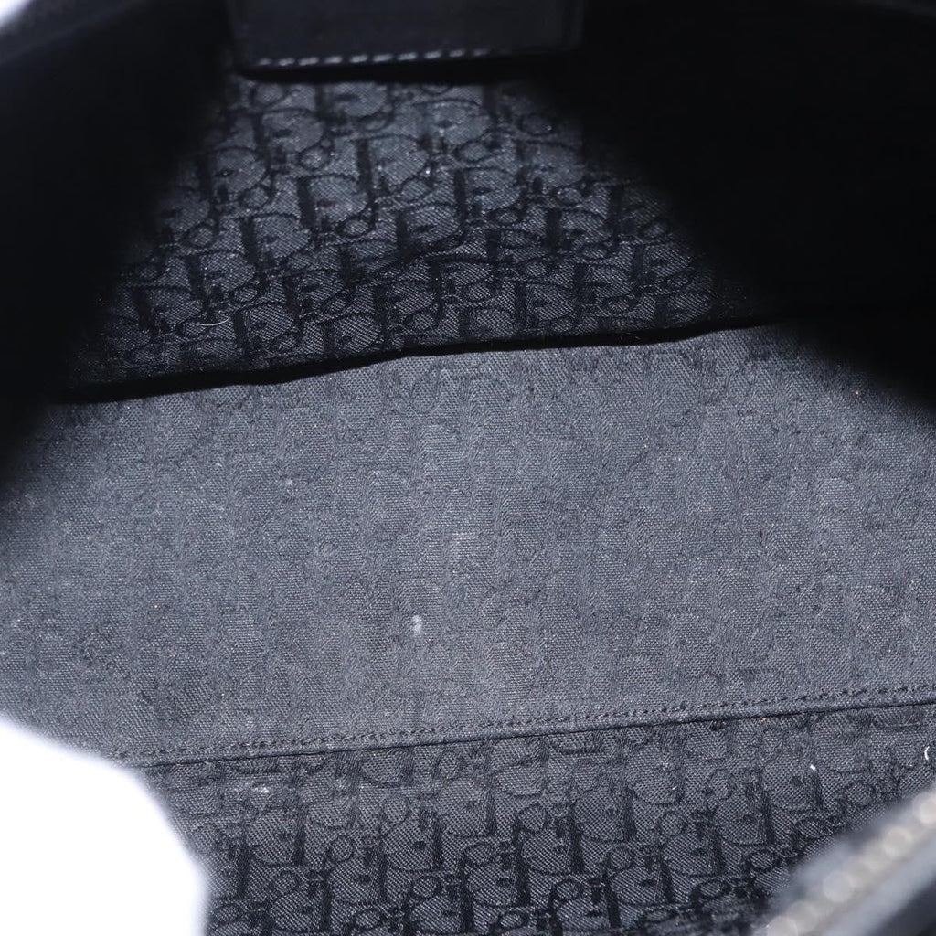 Christian Dior Lady Dior Bag Cannage Quilt Patent Black Patent_Leather Handbag (Pre-Owned)