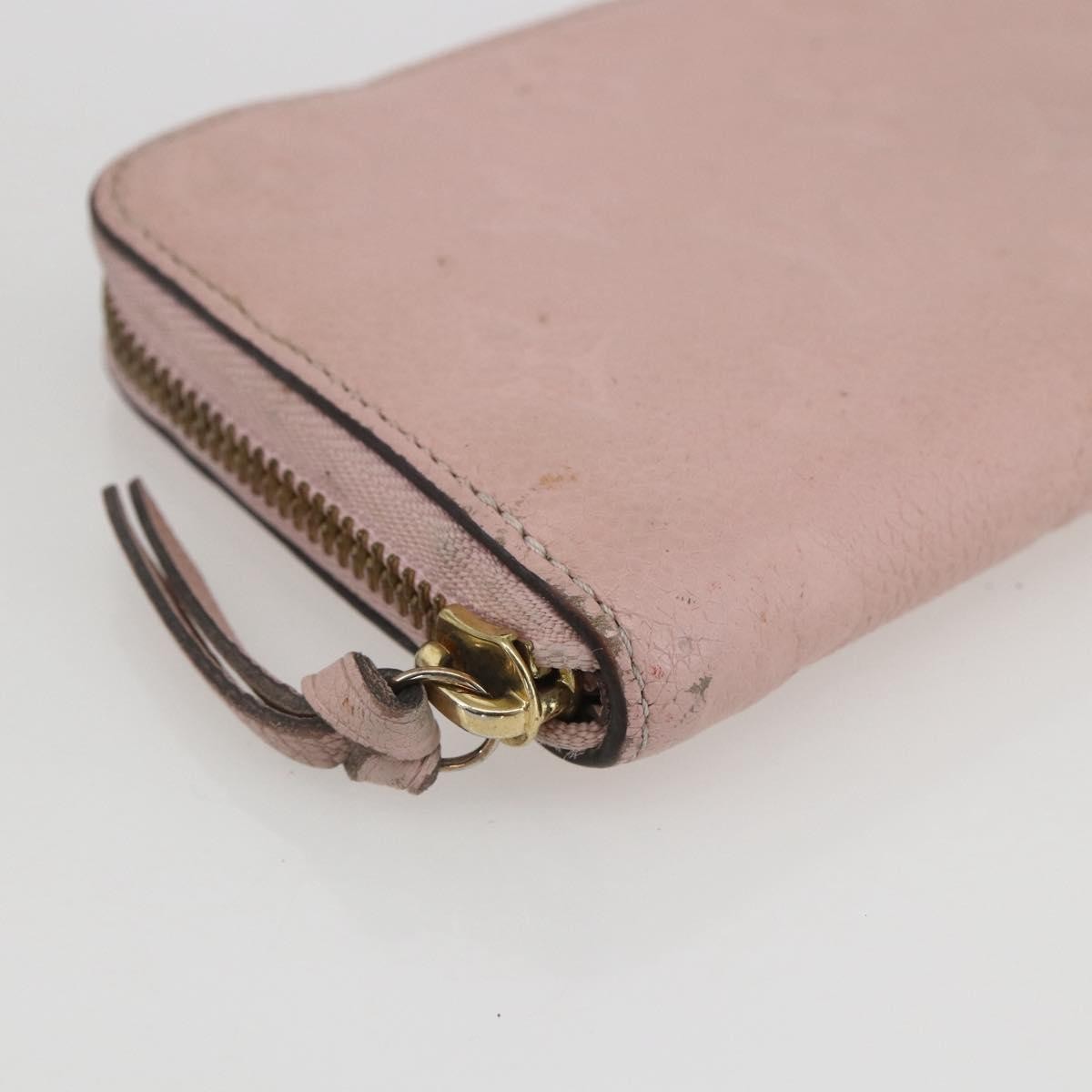 Louis Vuitton Clemence Wallet Monogram Empreinte Leather Pink Leather Wallets Accessory