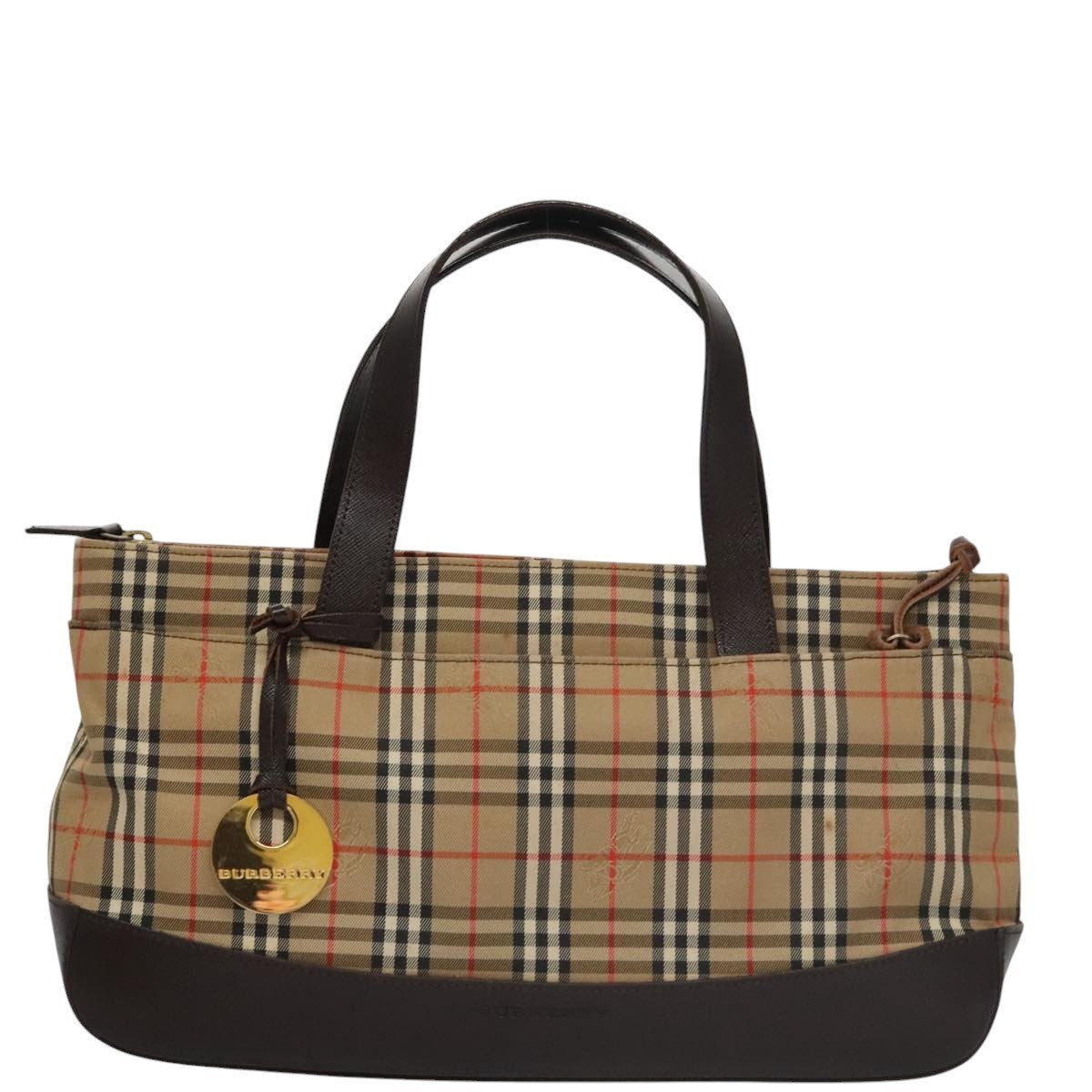 Burberry Nova Check Handbag Nova Check Canvas And Leather Beige Canvas Handbag