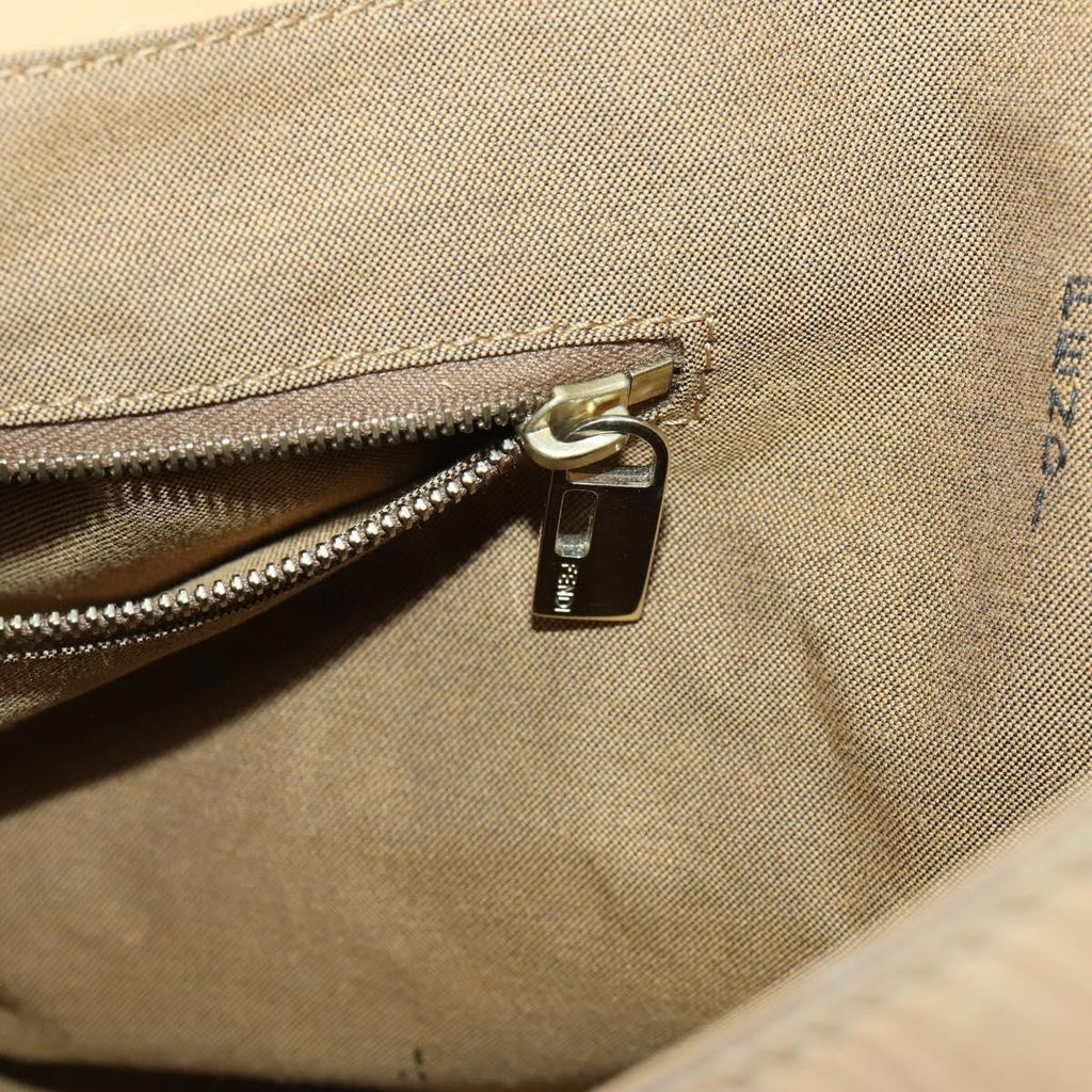 Fendi Twins Tote Leather Beige Leather Tote Bag Bag