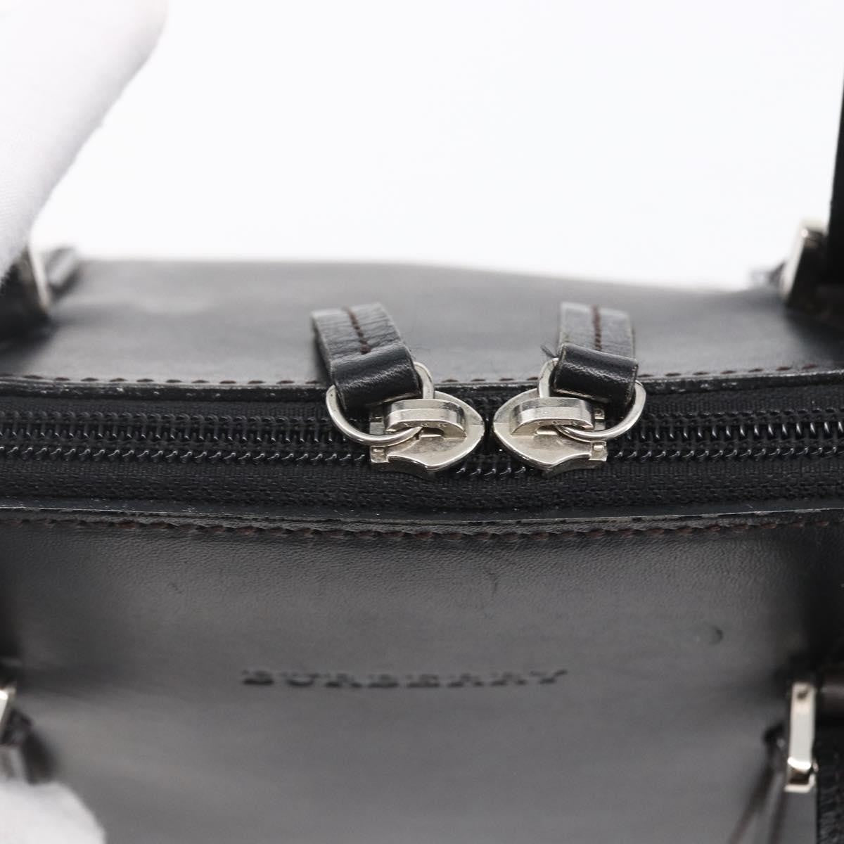 Burberry Vintage Handbag Leather Black Leather Handbag