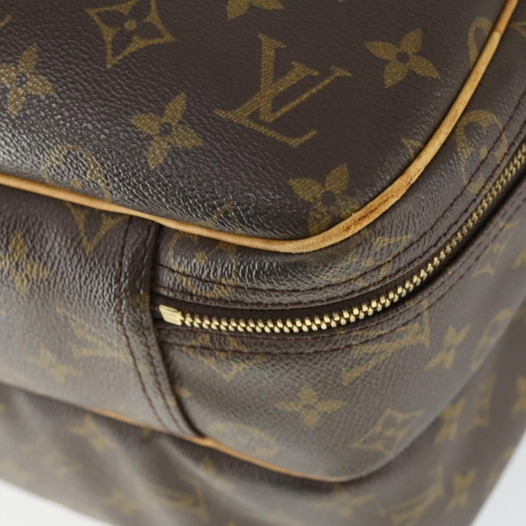Louis Vuitton Alize Bag Monogram Canvas Brown Canvas Travel Bag
