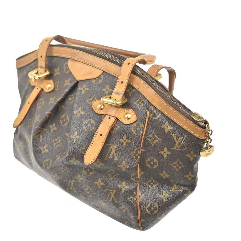 Louis Vuitton Tivoli Handbag Monogram Canvas Brown Canvas Shoulder Bag
