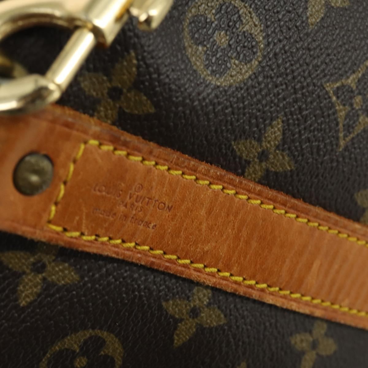 Louis Vuitton Keepall Bandouliere Bag Monogram Canvas Brown Canvas Travel Bag