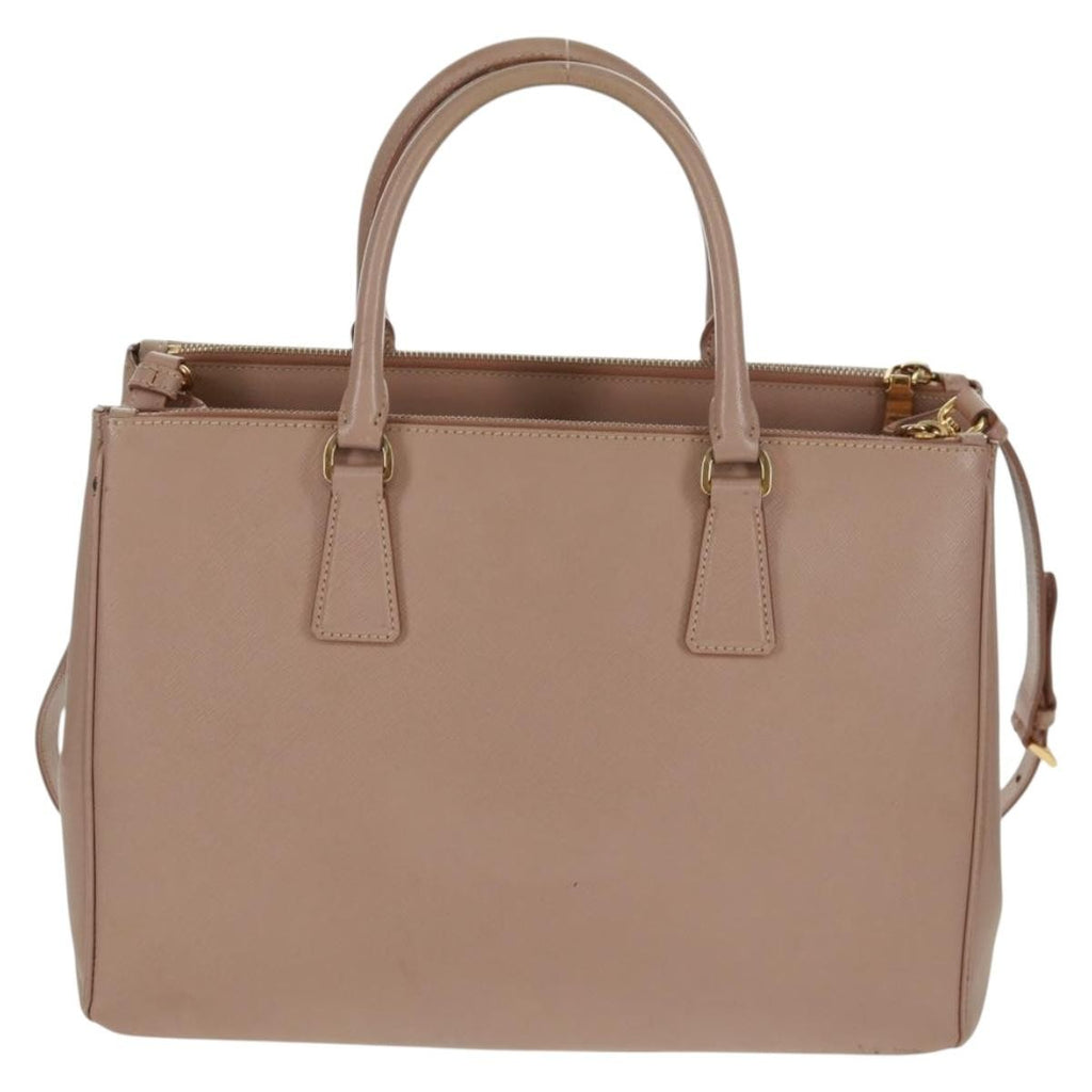 Prada Double Zip Lux Tote Saffiano Leather Pink Leather Tote Bag Bag