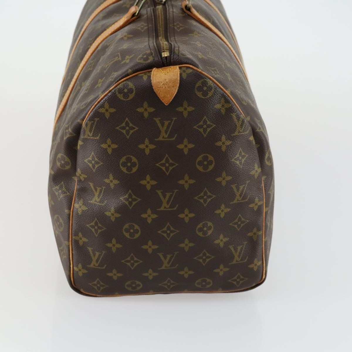 Louis Vuitton Keepall Bag Monogram Canvas Brown Canvas Travel Bag