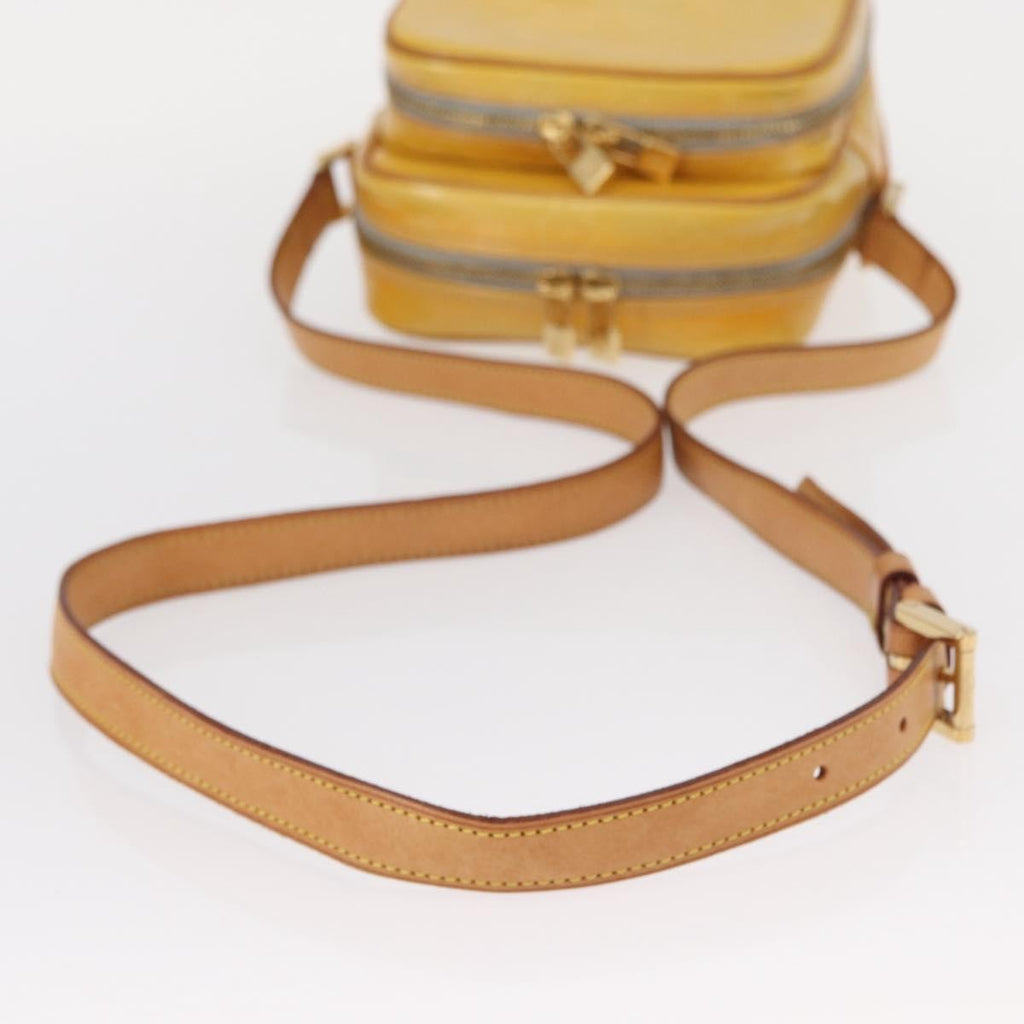 Louis Vuitton Wooster Handbag Monogram Vernis Yellow Patent_Leather Shoulder Bag