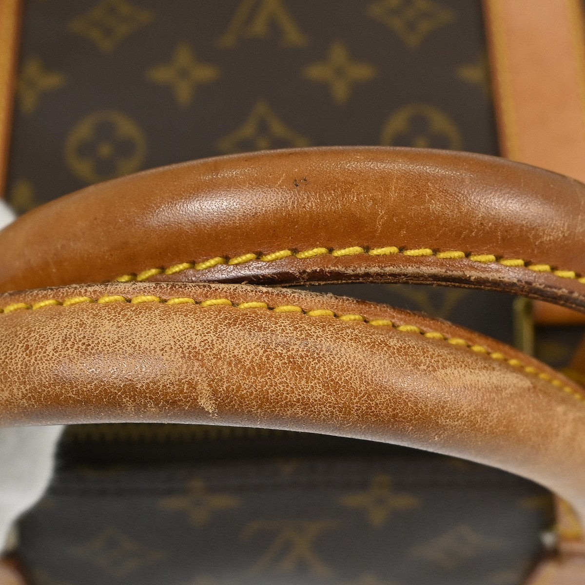 Louis Vuitton Keepall Bag Monogram Canvas Brown Canvas Travel Bag