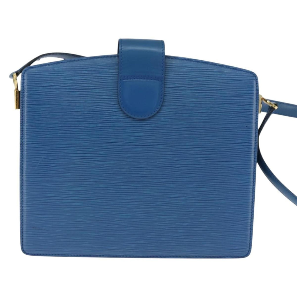 Louis Vuitton Capucines Shoulder Bag Epi Leather Blue Leather Shoulder Bag
