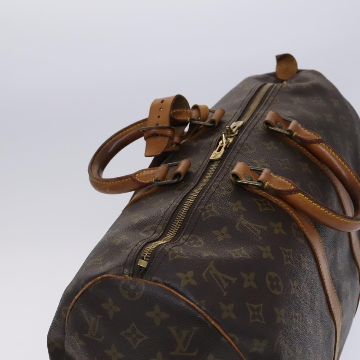 Louis Vuitton Keepall Bag Monogram Canvas Brown Canvas Travel Bag