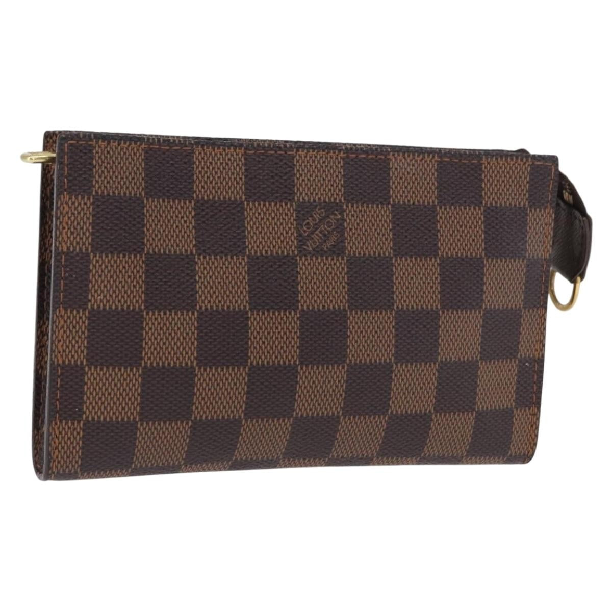Louis Vuitton Marais Bucket Zip Pouch Damier Brown Canvas Clutche & Pouche Bag