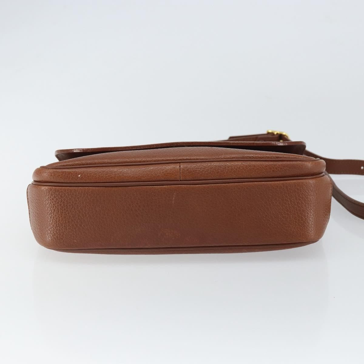 Burberry Vintage Shoulder Bag Leather Brown Leather Shoulder Bag