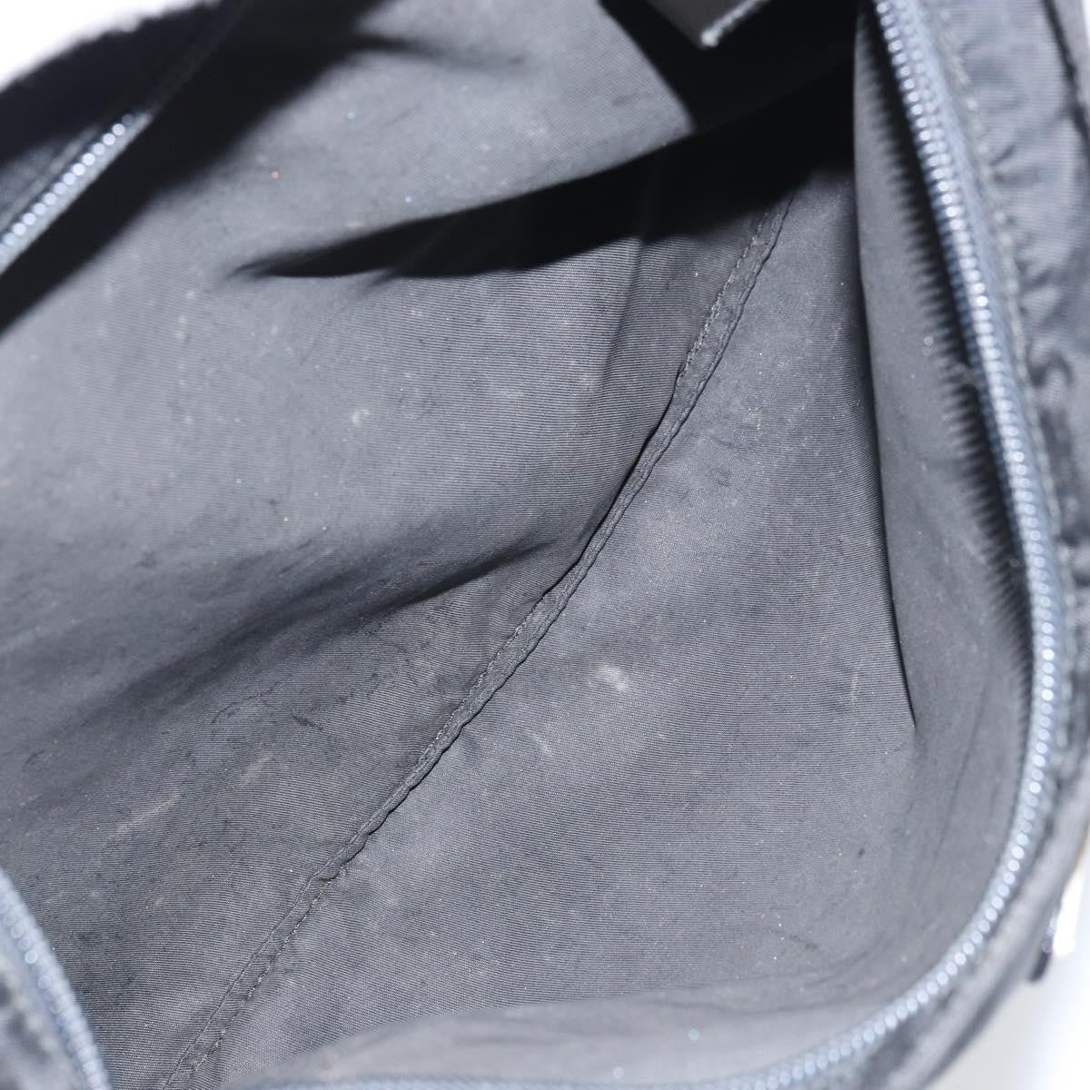 Prada Flat Messenger Bag Tessuto Black Nylon Shoulder Bag Bag