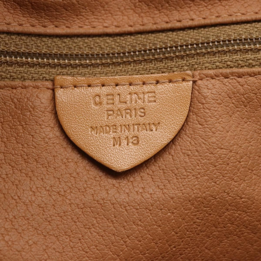 Celine Macadam Shoulder Bag Pvc Leather Brown Pvc Shoulder Bag Bag