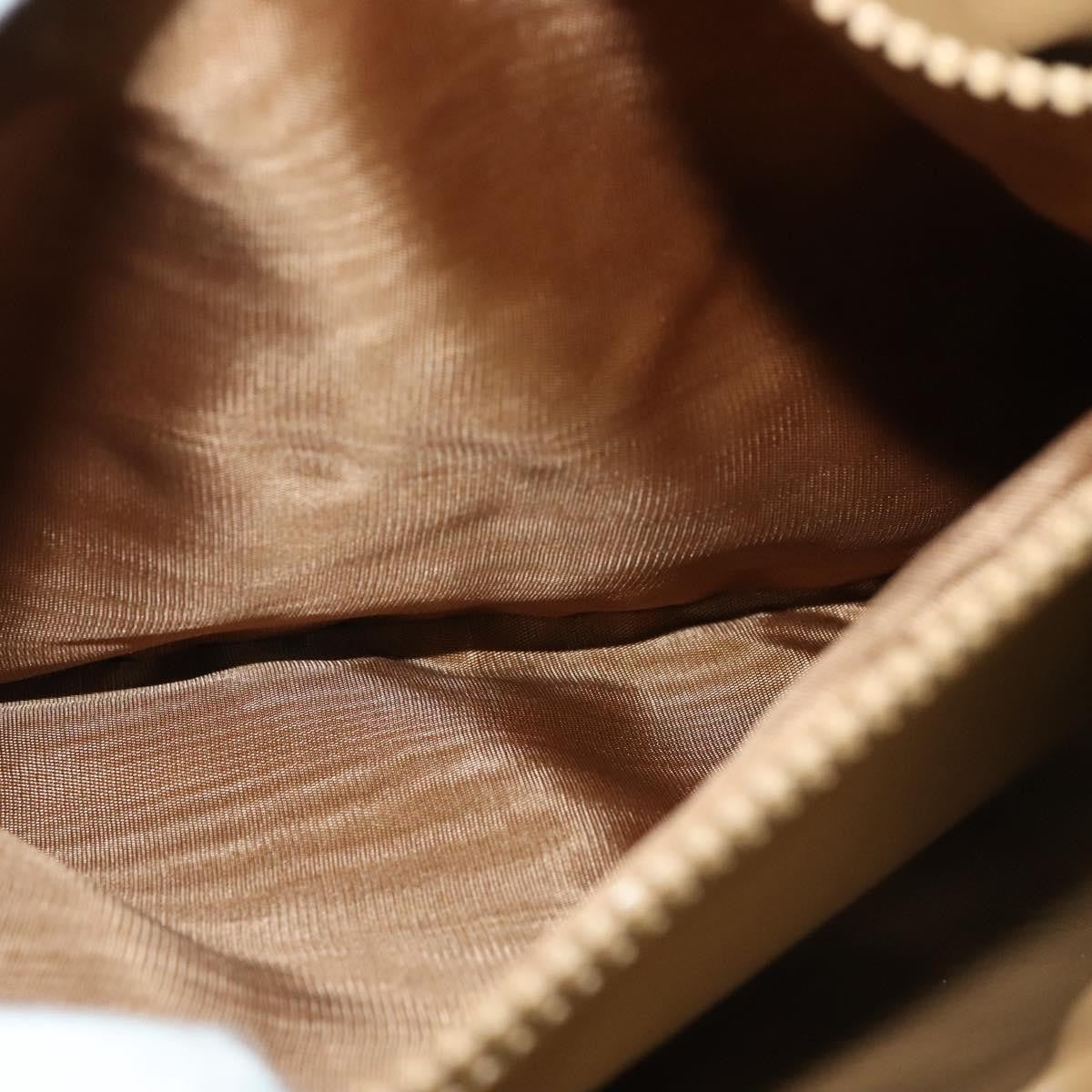 Celine Vintage Macadam Handbag Canvas Beige Canvas Bag