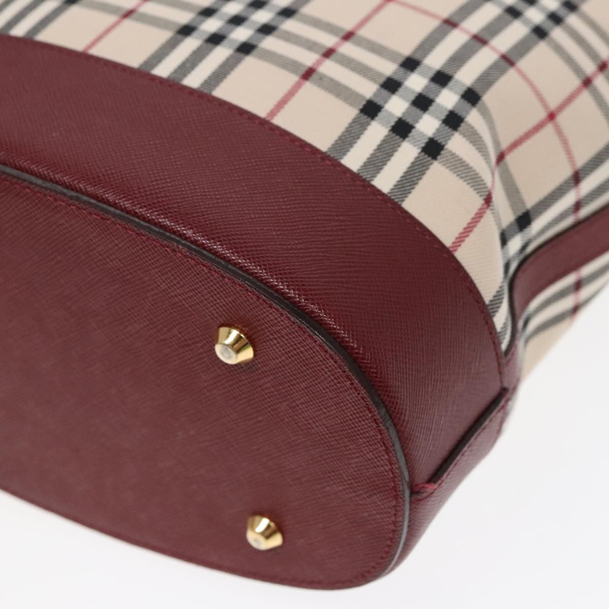 Burberry Nova Check Tote Canvas And Leather Beige Canvas Tote Bag