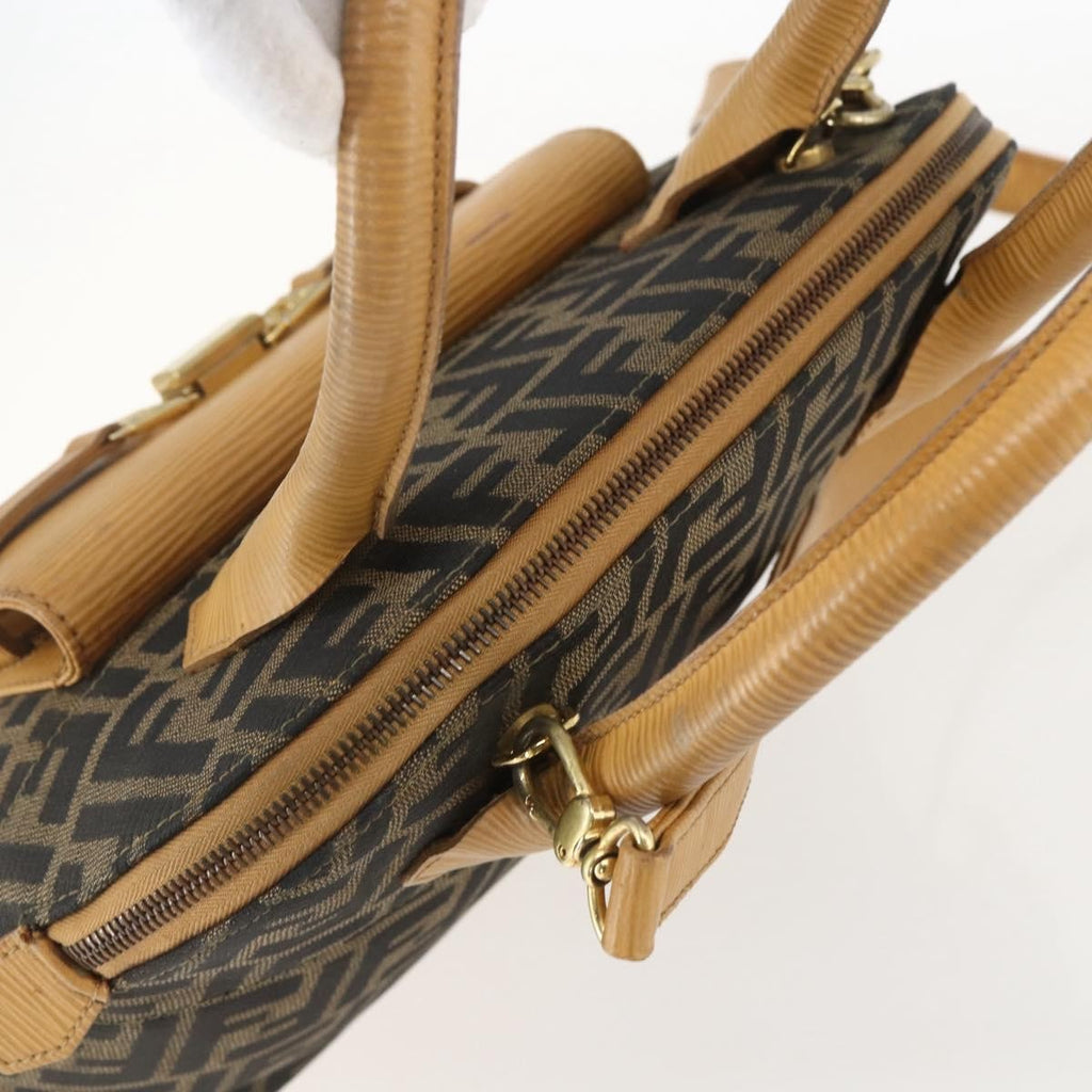 Fendi Vintage Zucca Handbag Zucca Brown Canvas Handbag