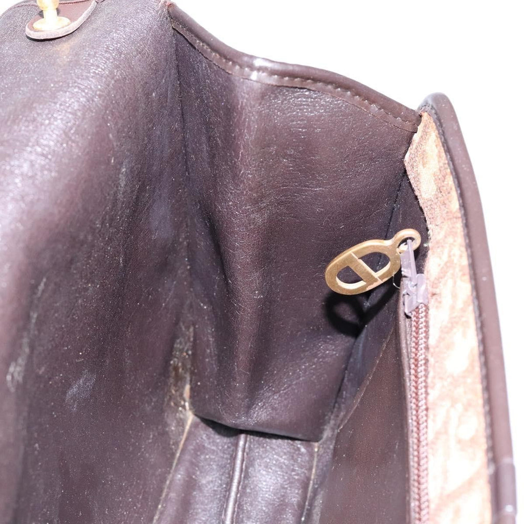 Christian Dior Vintage Trotter Pouch Diorissimo Canvas Brown Canvas Clutche & Pouche Bag (Pre-Owned)