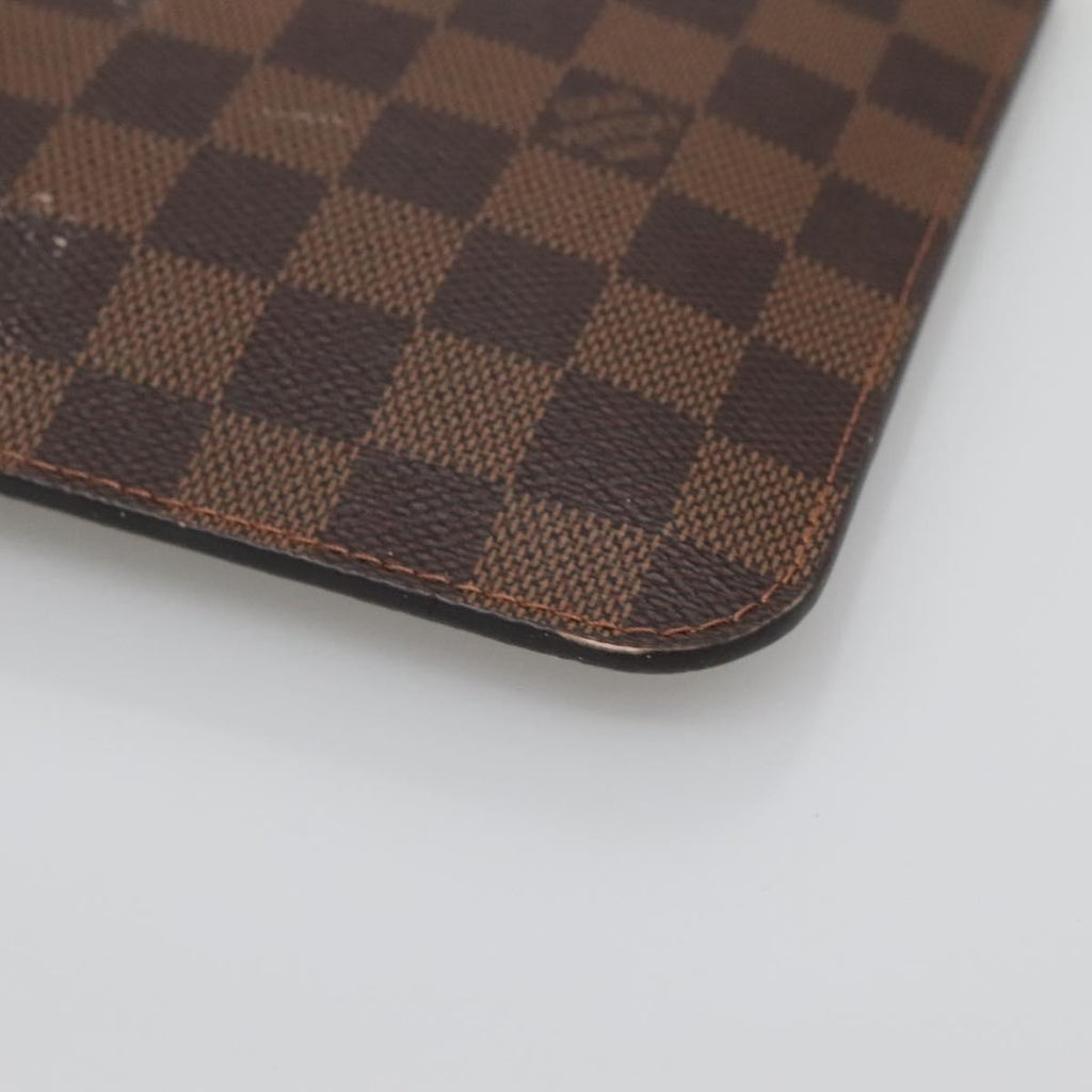 Louis Vuitton Neverfull Pochette Damier Brown Canvas Bag