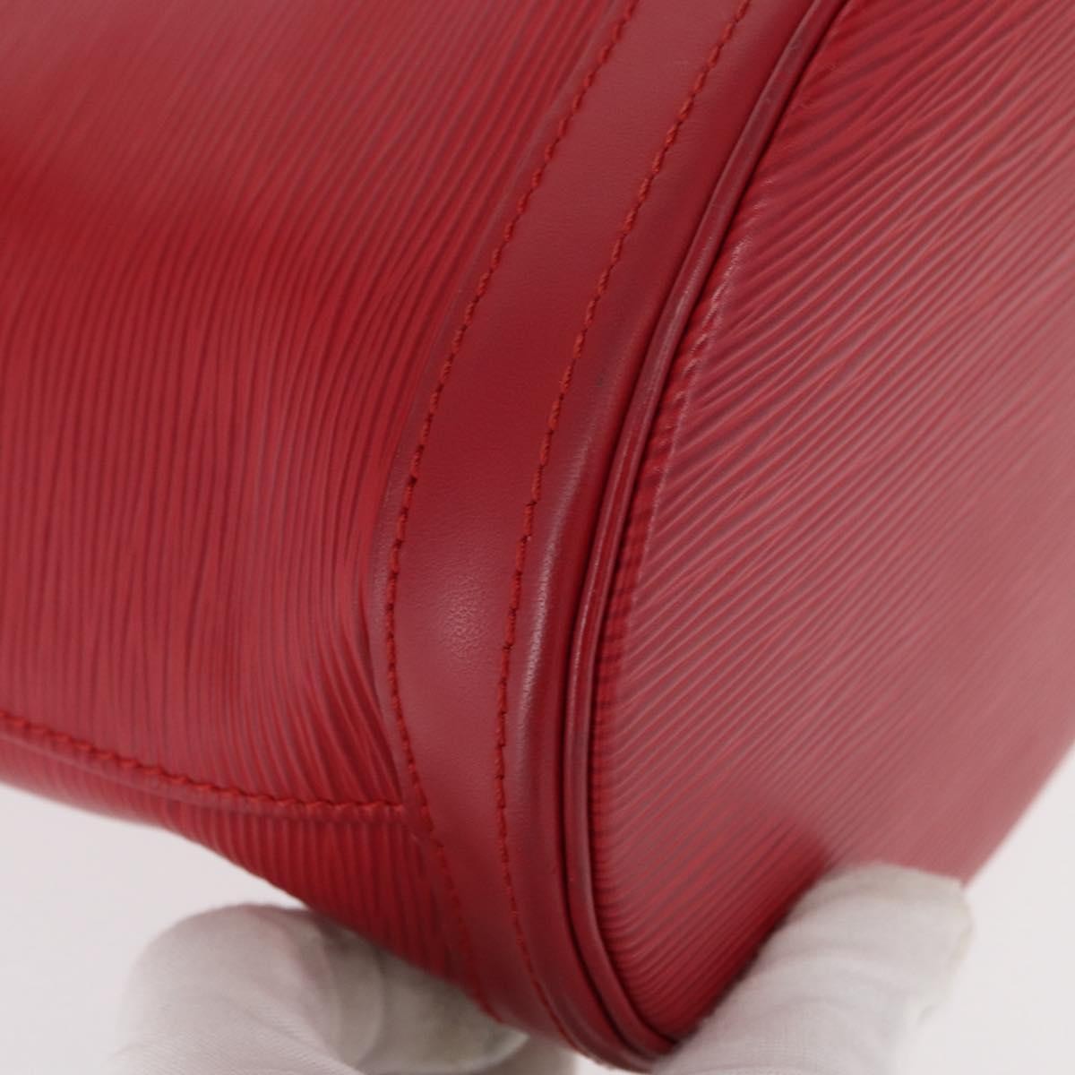 Louis Vuitton Bucket Bag Epi Leather Red Leather Shoulder Bag