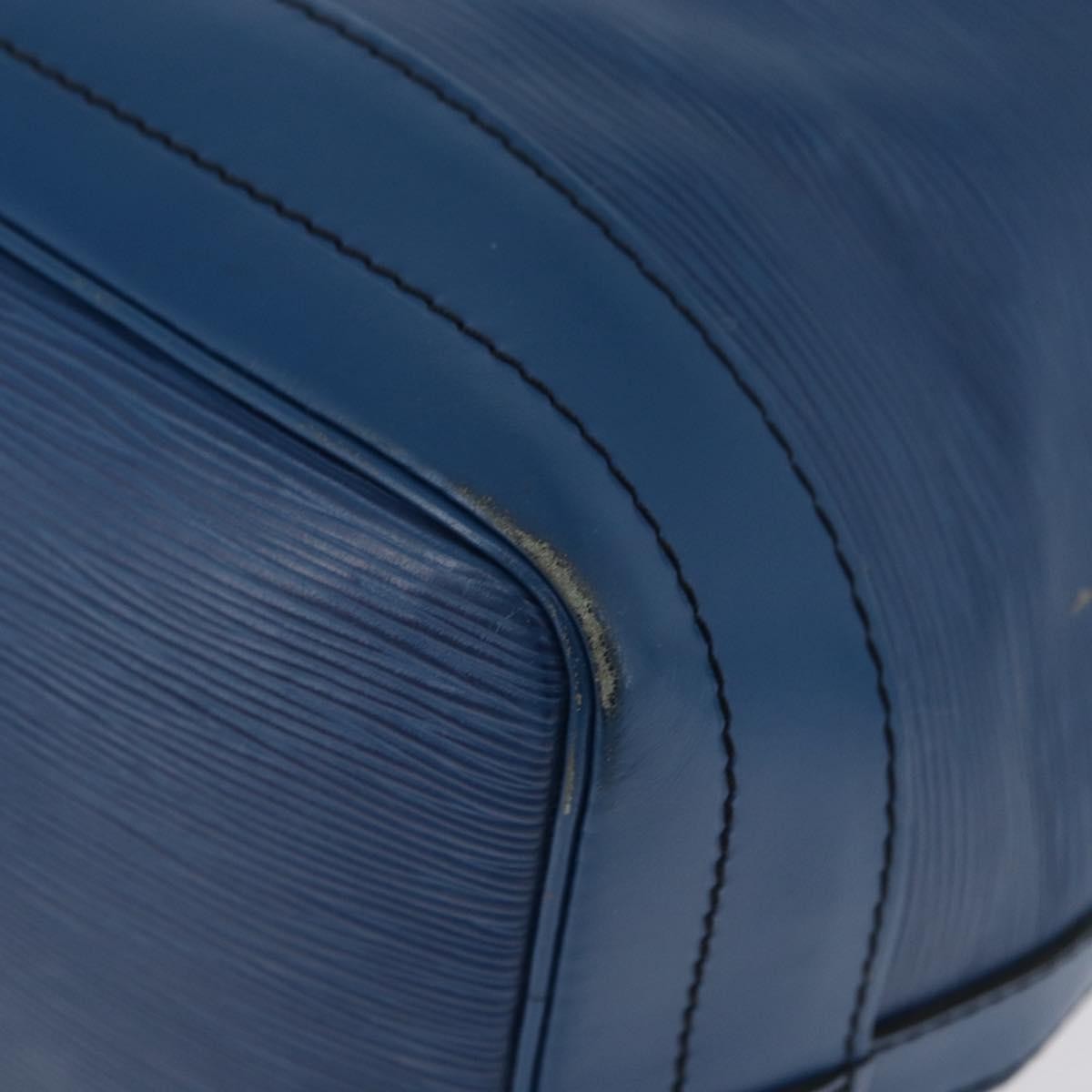 Louis Vuitton Petit Noe Nm Handbag Epi Leather Blue Leather Shoulder Bag