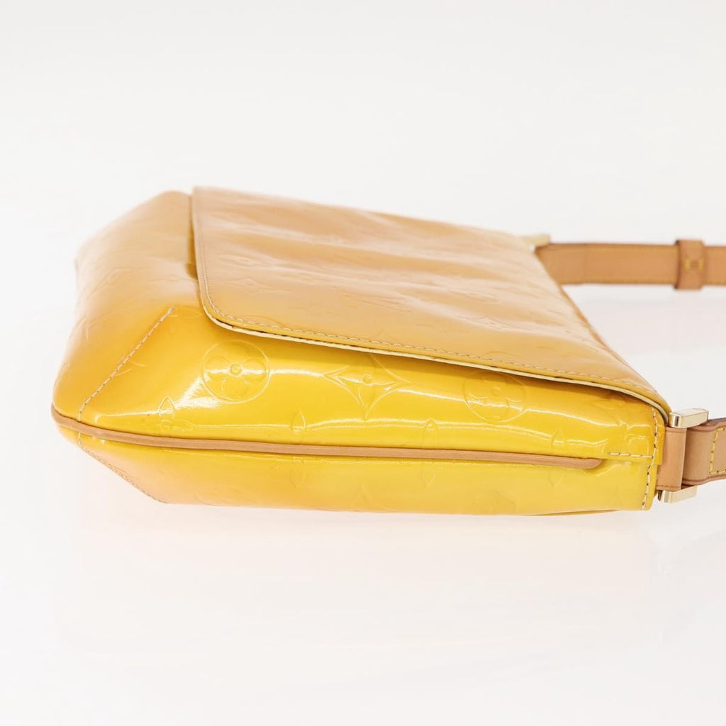 Louis Vuitton Thompson Street Handbag Monogram Vernis Yellow Patent_Leather Shoulder Bag