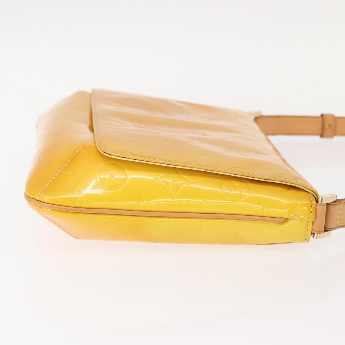 Louis Vuitton Thompson Street Handbag Monogram Vernis Yellow Patent_Leather Shoulder Bag
