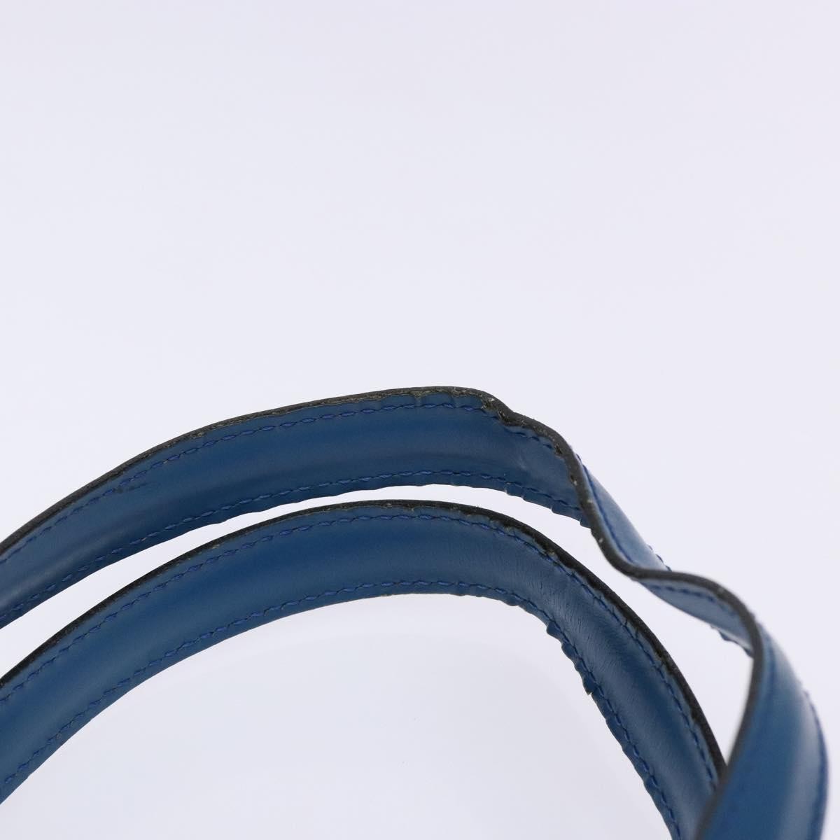 Louis Vuitton Saint Jacques Handbag Epi Leather Blue Leather Shoulder Bag