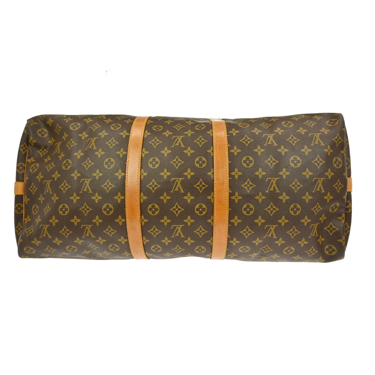 Louis Vuitton Keepall Bandouliere Bag Monogram Canvas Brown Canvas Travel Bag