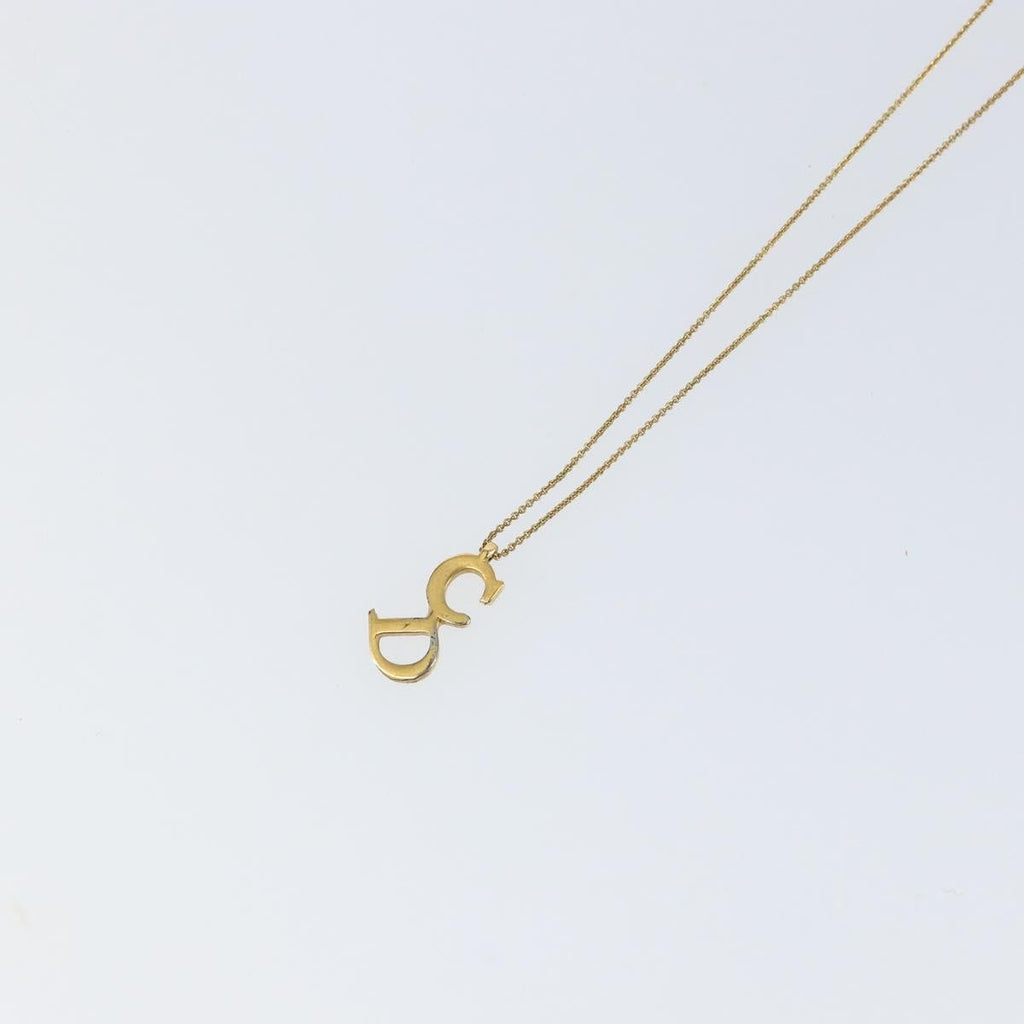 Christian Dior Cd Pendant Necklace Metal Gold Metal Necklace Jewelry (Pre-Owned)
