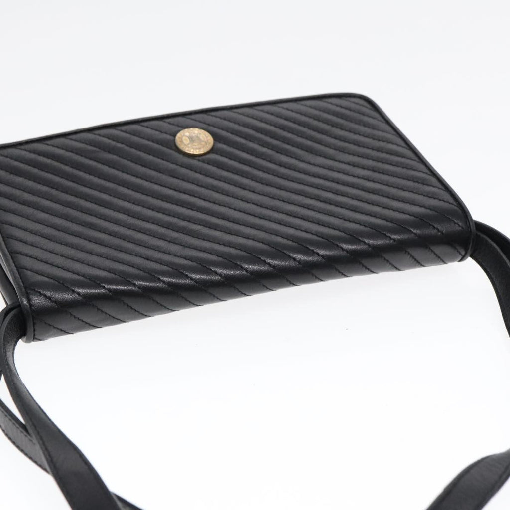 Celine Vintage Shoulder Bag Leather Black Leather Shoulder Bag Bag
