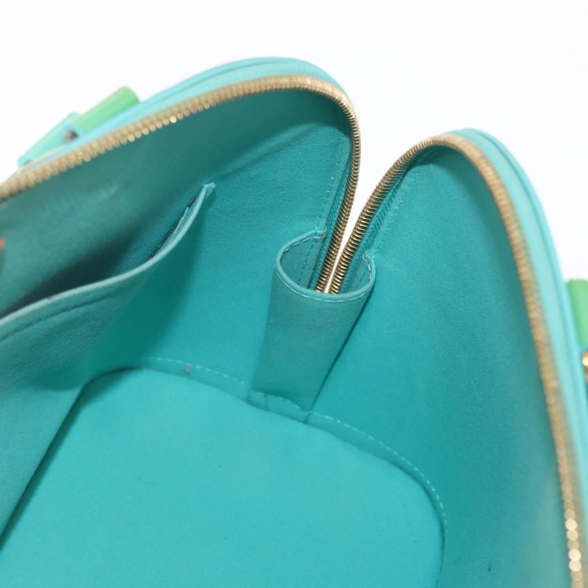 Louis Vuitton Alma Handbag Patent Leather Blue Patent_Leather Handbag