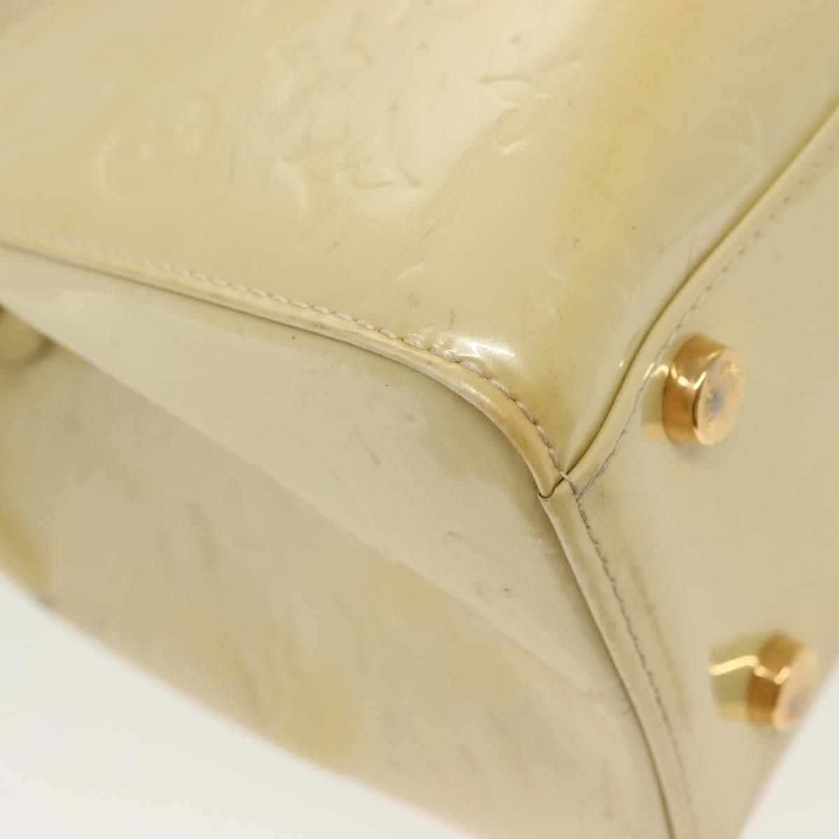 Louis Vuitton Blair Monogram Vernis Beige Patent_Leather Handbag