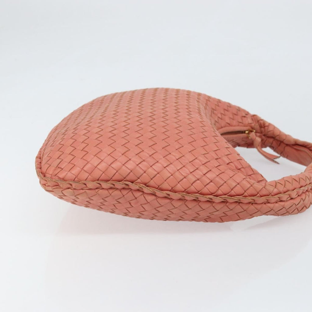 Bottega Veneta Veneta Hobo Intrecciato Nappa Pink Leather Handbag