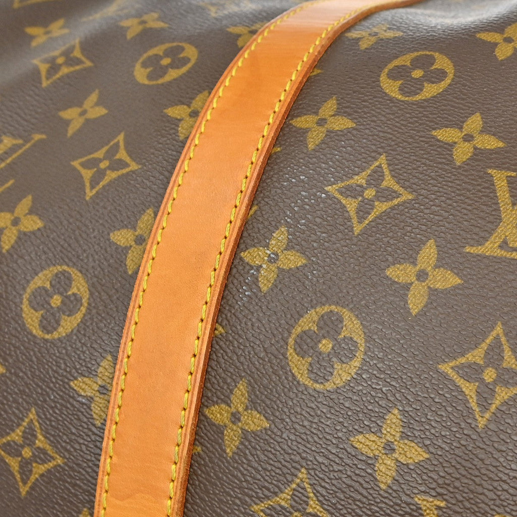 Louis Vuitton Keepall Bag Monogram Canvas Brown Canvas Travel Bag