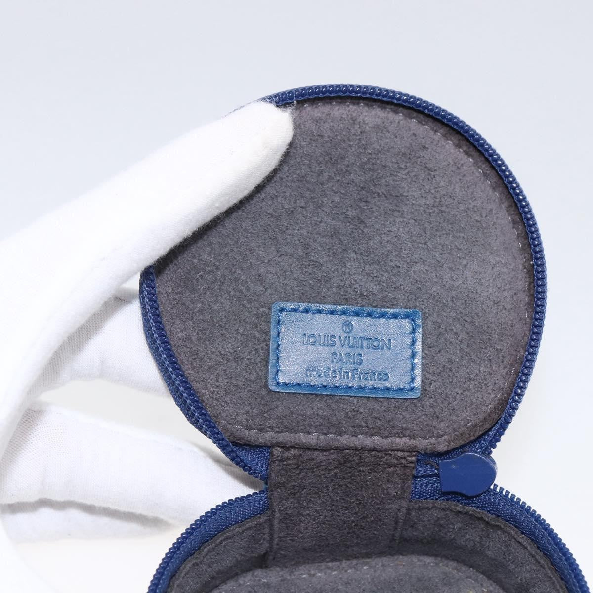 Louis Vuitton Ecrin Bijoux Jewelry Case Epi Leather Blue Leather Clutche & Pouche Bag