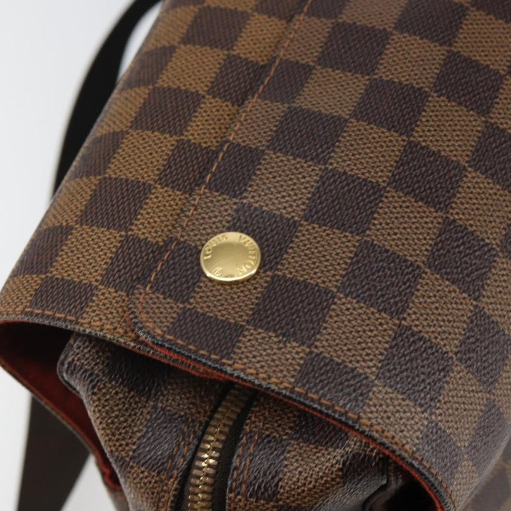 Louis Vuitton Naviglio Handbag Damier Brown Canvas Shoulder Bag