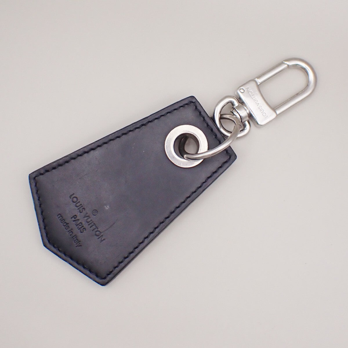 Louis Vuitton Enchappe Key Holder Monogram Eclipse Canvas Black Leather Charms And Keychains Accessory