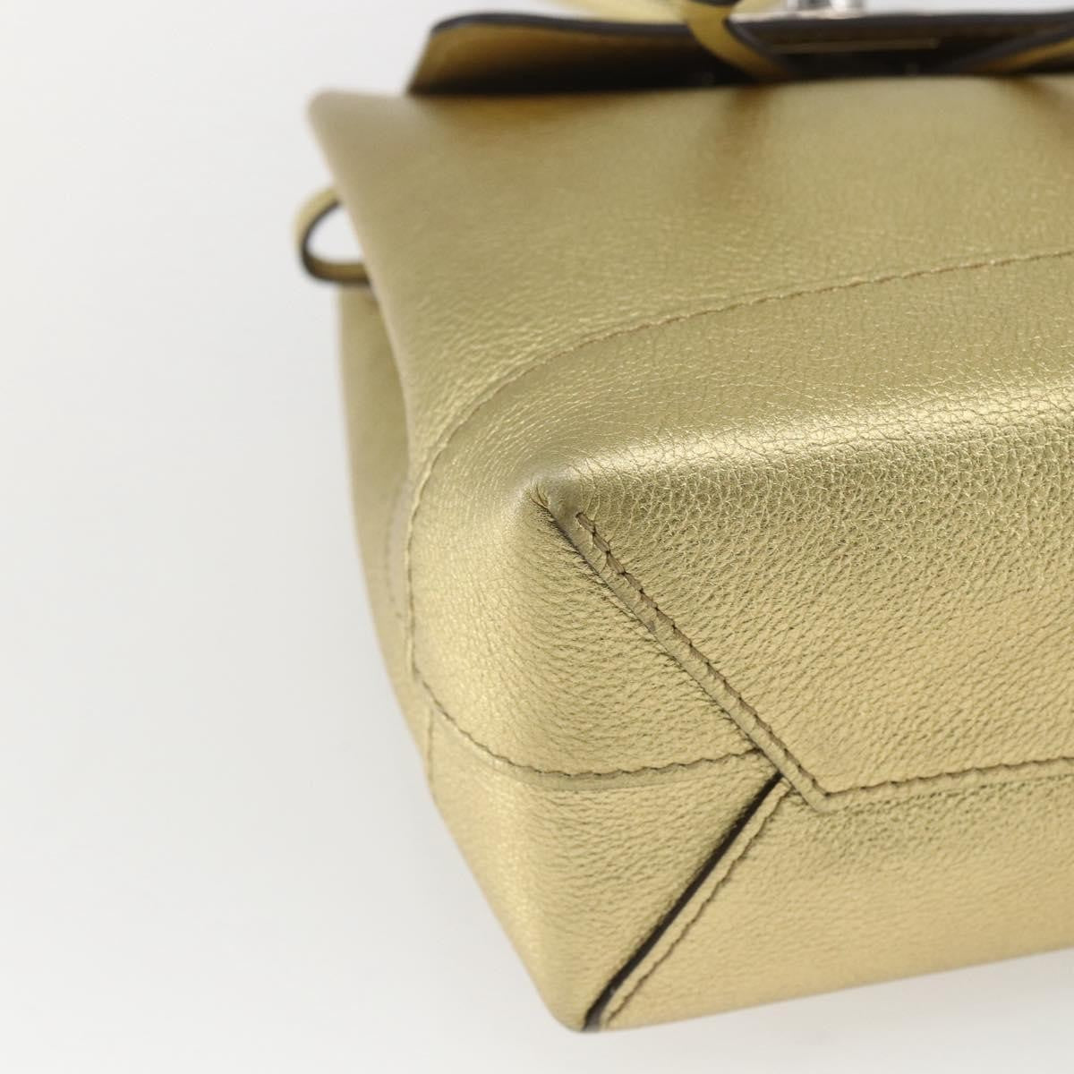 Louis Vuitton Lockme Backpack Leather Gold Leather Backpack Bag