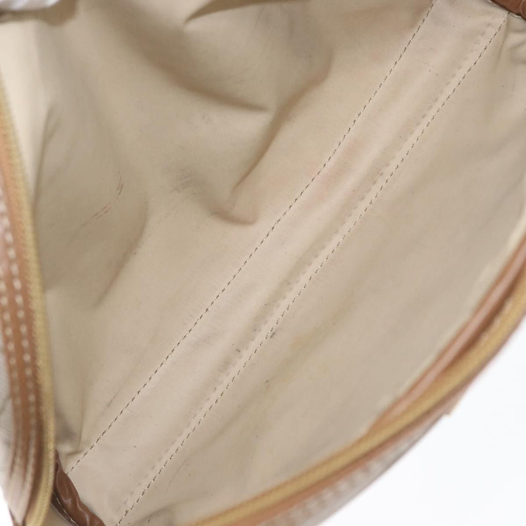 Christian Dior Vintage Honeycomb Clutch Canvas Beige Canvas Clutche & Pouche Bag (Pre-Owned)