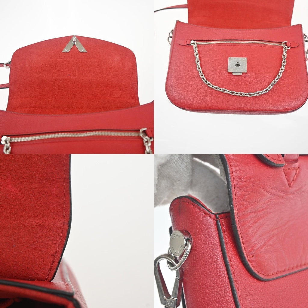 Louis Vuitton Very Messenger Monogram Leather Red Leather Shoulder Bag